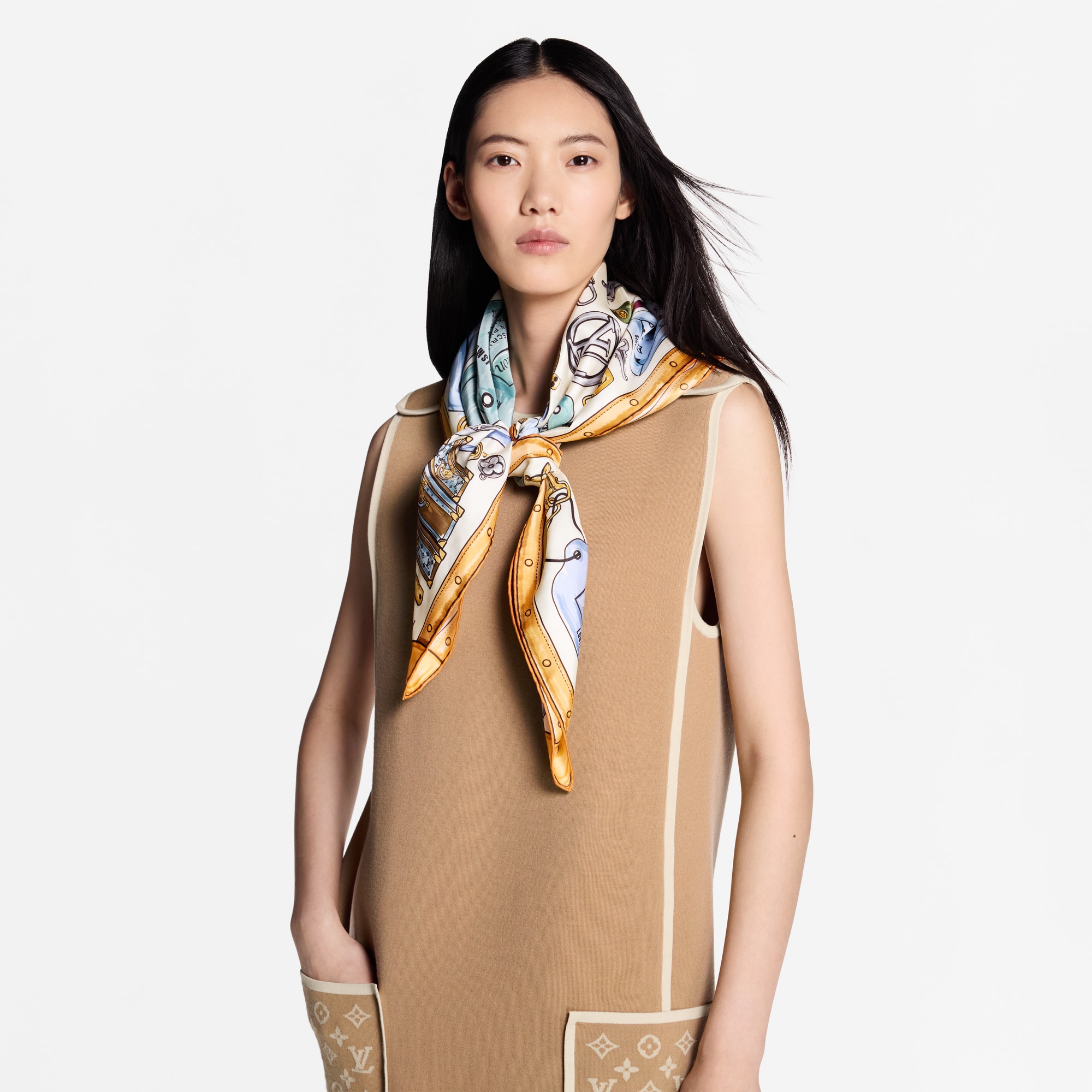 ウィメンズ シルクスカーフ&バンドー - ブルー｜ルイ・ヴィトン 公式サイト